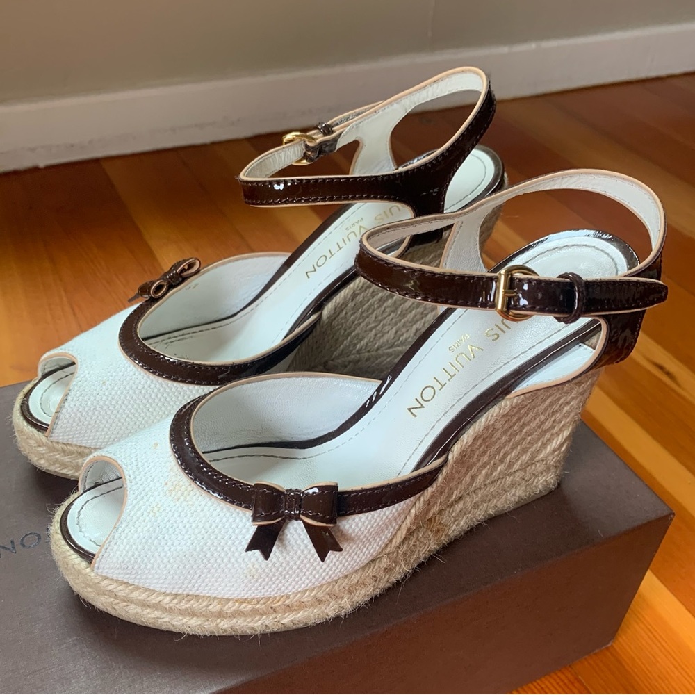 Louis Vuitton Espadrille Wedges - Picture 1 of 6